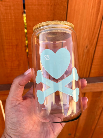 Heartbones Mint 16oz Glass Can